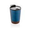 Stainless Steel Cork Coffee Tumbler blue Stainless Steel Cork Coffee Tumbler blue