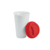 Double Walled Ceramic Coffee Mug With Silicone Lid