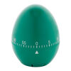 Egg-shaped kitchen timer (green)