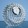Engraved Crystal Golf Ball with Clock