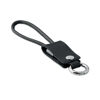 USB Keyring Charging Cable in Leather look PU