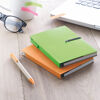 Recycled Tabbed Notebook & Pen Green Orange