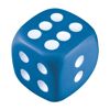 Printed Desktop Stress Dice - Blue