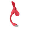 Silicone USB Laptop Fan (Red)