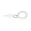 Whistle with Spiral Wrist Cord White
