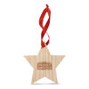 Wooden Christmas Tree Decorations to Engrave or Print - Star