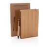 Bamboo Notebook & Pen set with kraft paper gift box