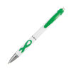 Ribbon Design Promotional Pen - Green