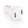 Double USB Car Charger for Branding White