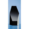 12.5cm Onyx Black Optic Hexagon Award