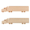 Fun-shaped wooden ruler (truck, showing print area)