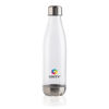 Leakproof water bottle with stainless steel lid (sample branding)