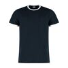 Contrast Ring Tee in Navy White