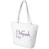 Beach Bags with Zip - White