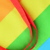 Rainbow Cotton Shopping Bag (close up)