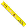 Recycled Plastic 30cm Ruler (yellow with sample branding)