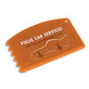 Credit Card Ice Scraper (orange with sample branding)
