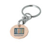 Recycled Plastic rHIPS Trolley Coin Keyring (buoy colour)