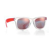 Red mirror lens sunglasses