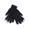 Logo Embroidered Touch Screen Gloves - Black