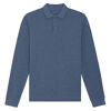 Stanley Stella organic long-sleeve polo shirt (front)