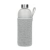 Fade Glass Water Bottle with sleeve in 1 liter