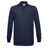 B&C Safran Long Sleeve Piqué Polo Shirts Mens (Navy)