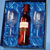 Engraved Crystal Goblets & Rose Wine Set