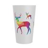 Reusable Plastic half pint cups with colour digital print