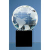 Optical Crystal Globe on Black Optic Base