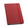 Polyester Lined Cover Notebook in Red Colour