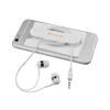  Earbuds with Silicon Wallet White