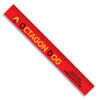 Recycled Plastic 30cm Ruler (red with sample branding)