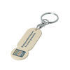 Recycled Plastic rHIPS  Trolley Stick Keyring (sand colour)