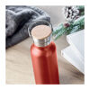 Stainless Steel Vacuum Flask with Bamboo Lid & Carrying Handle