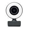 HD Webcam with Ring Light and Mic