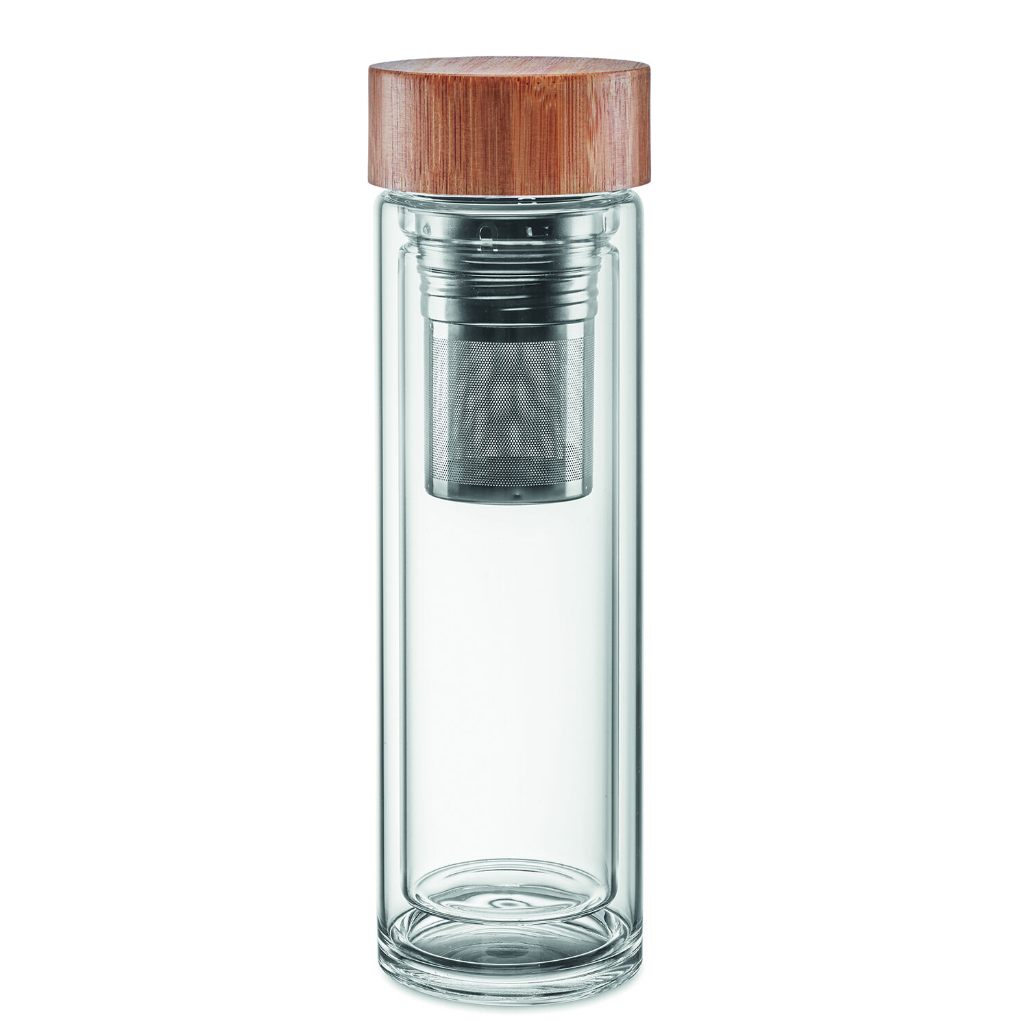 Glass Tea Infuser Flask with Bamboo Lid