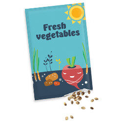 Custom printed seed packets