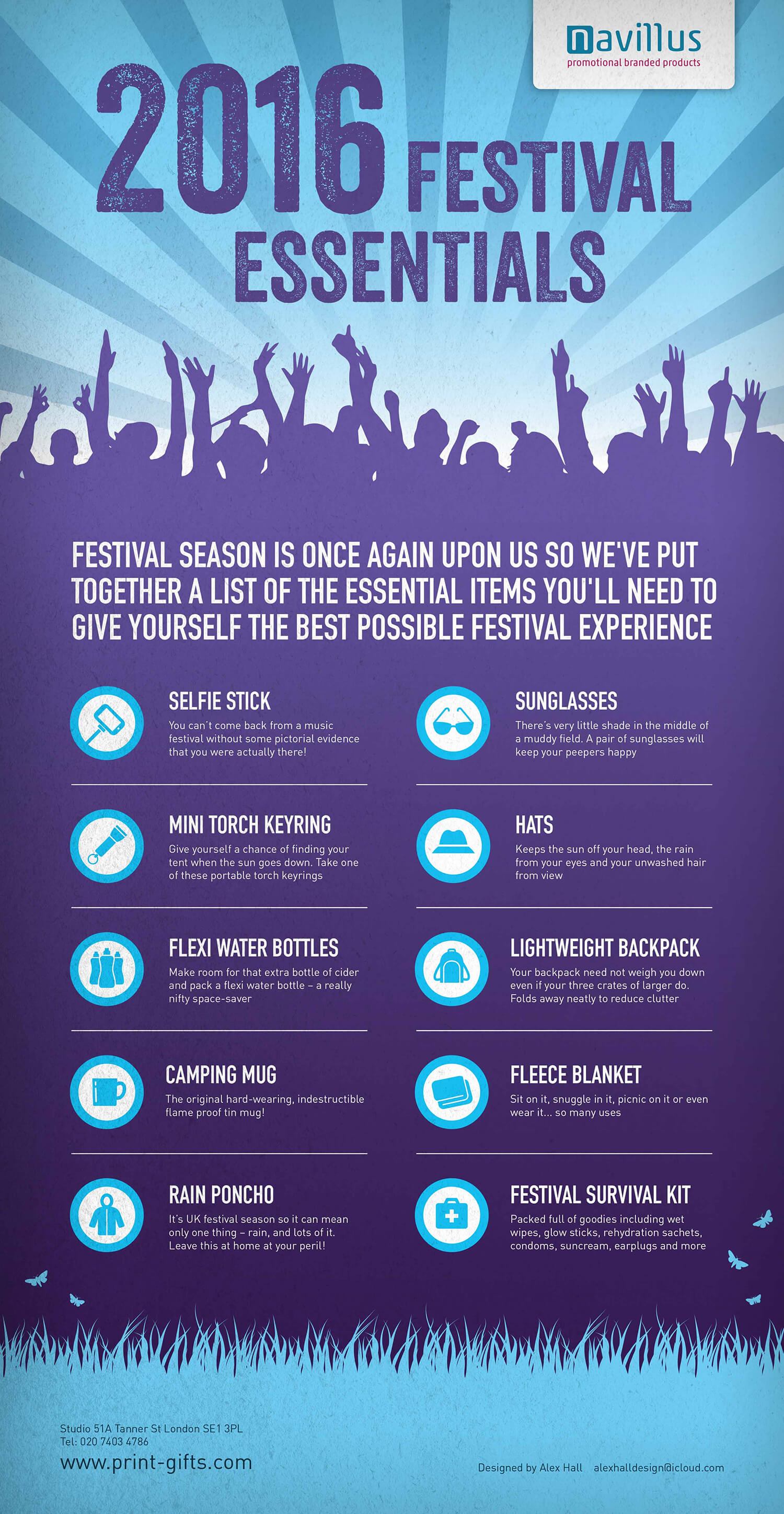 Print Gifts Summer Festival Survival Kit Essentials