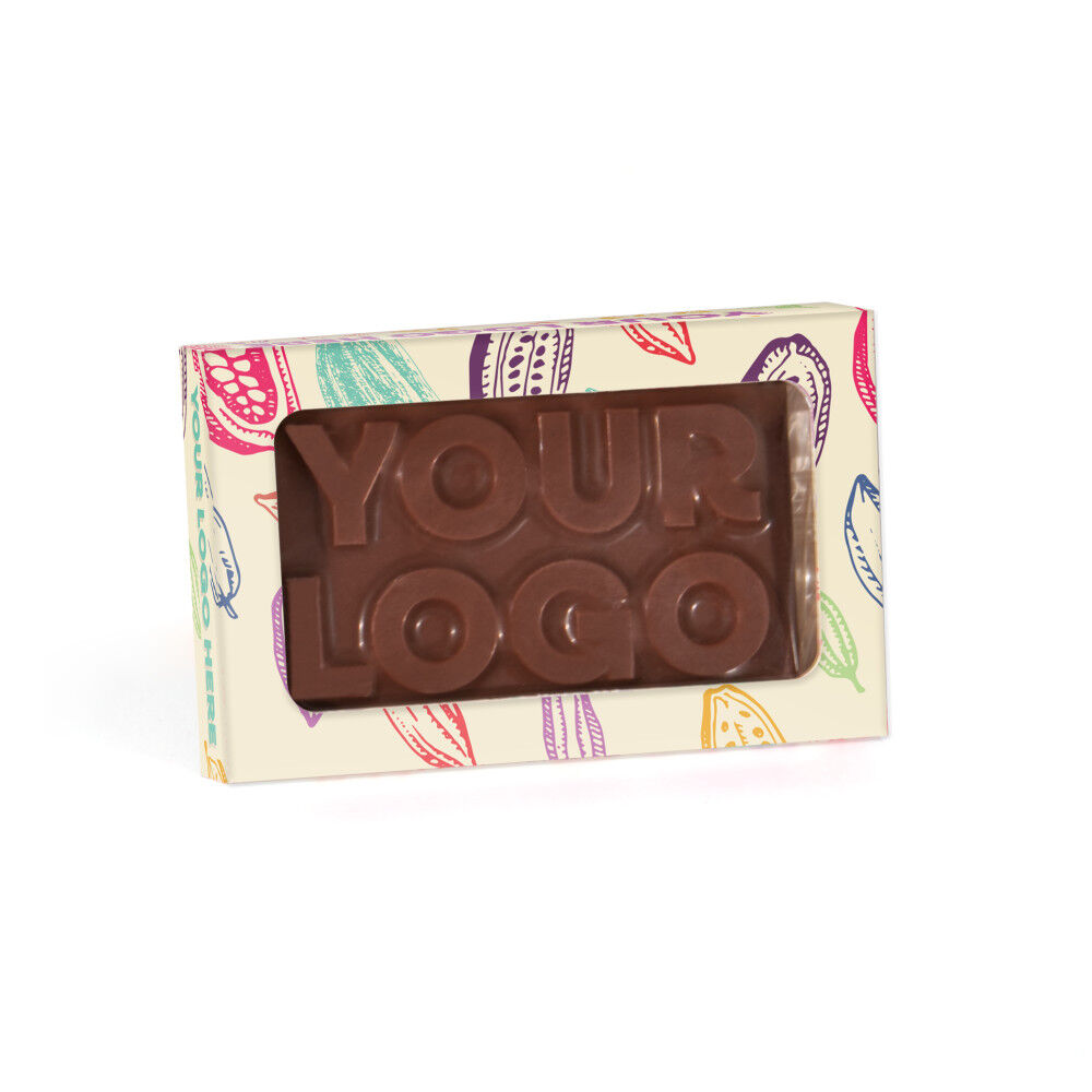 3D Logo Bespoke Chocolate Bar (plain chocolate)