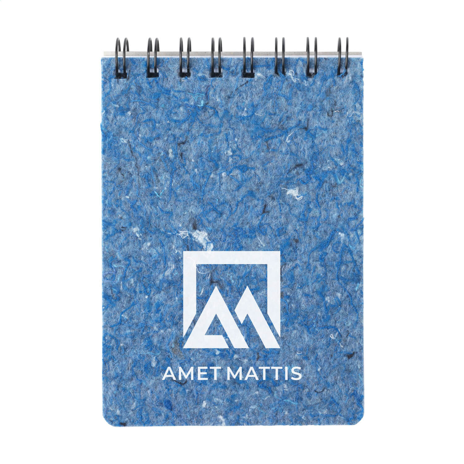 A6 Notebook with Recycled Felt Cover (sample branding)