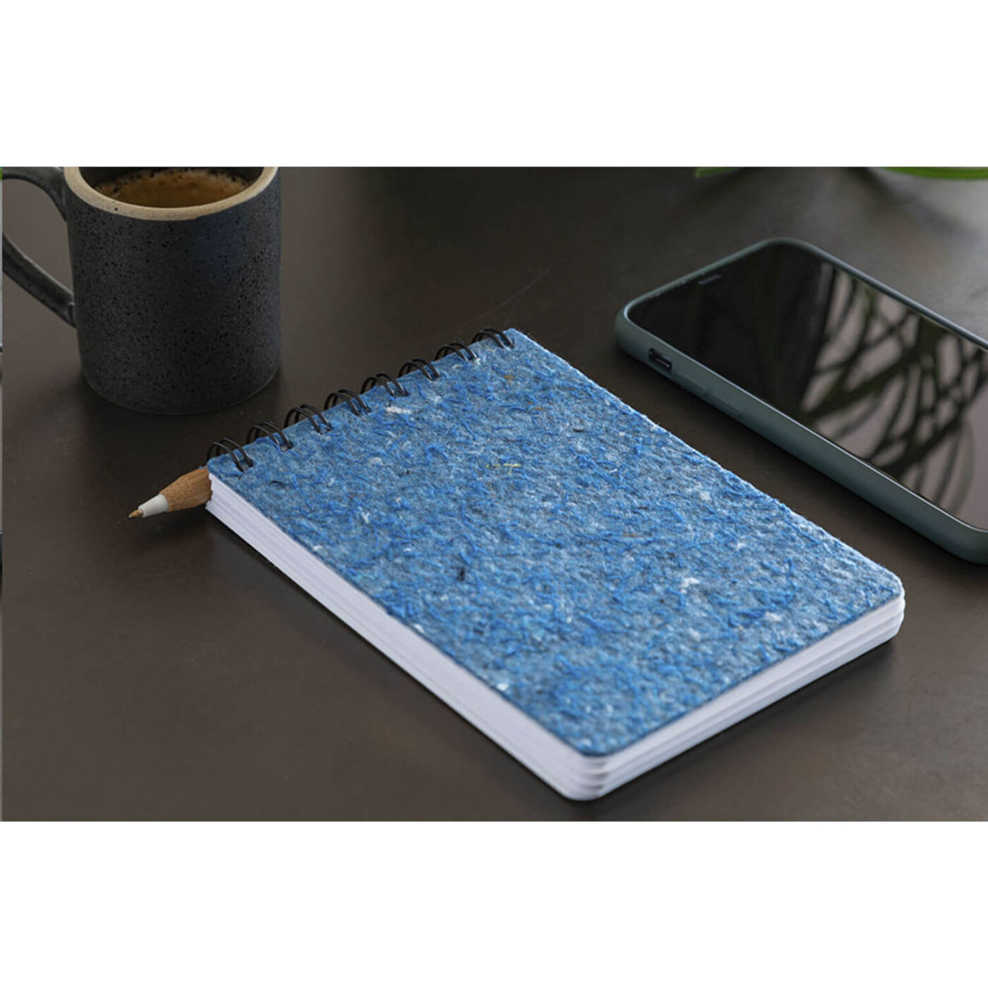 A6 Notebook with Recycled Felt Cover