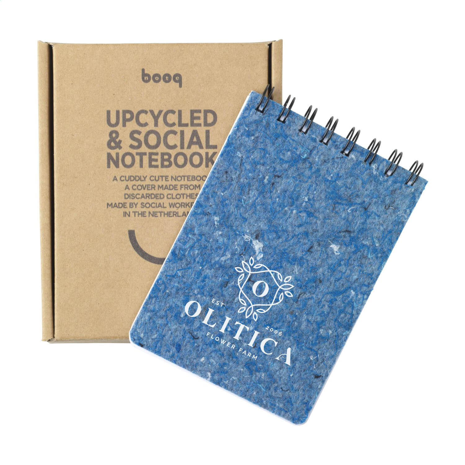 A6 Notebook with Recycled Felt Cover