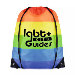 Pride rainbow drawstring gymsac