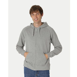 Neutral Tiger Cotton Zipped Hoodie