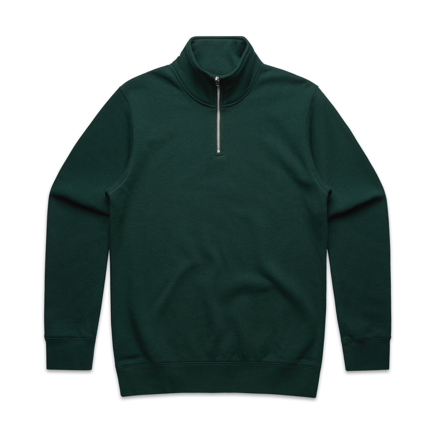 AS Colour Men's Half Zip Crew Sweater (pine green)