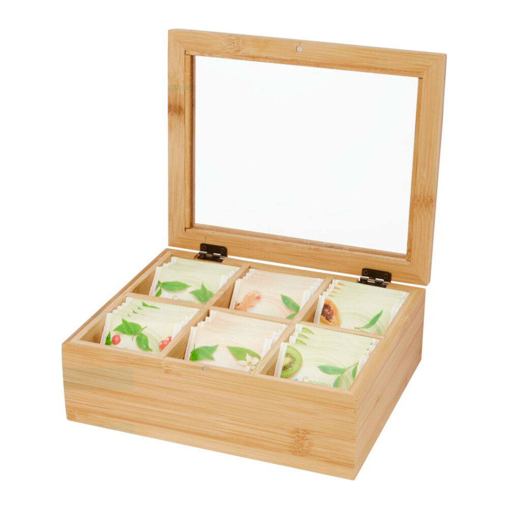 Bamboo Display Case For Tea Bags