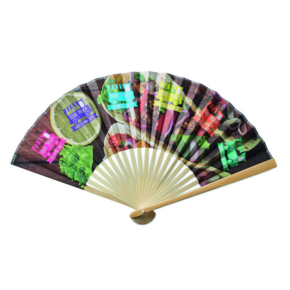 Bamboo Hand Fan with Bespoke Design