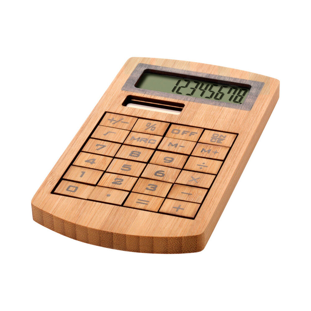 Bamboo Solar Desk Calculator