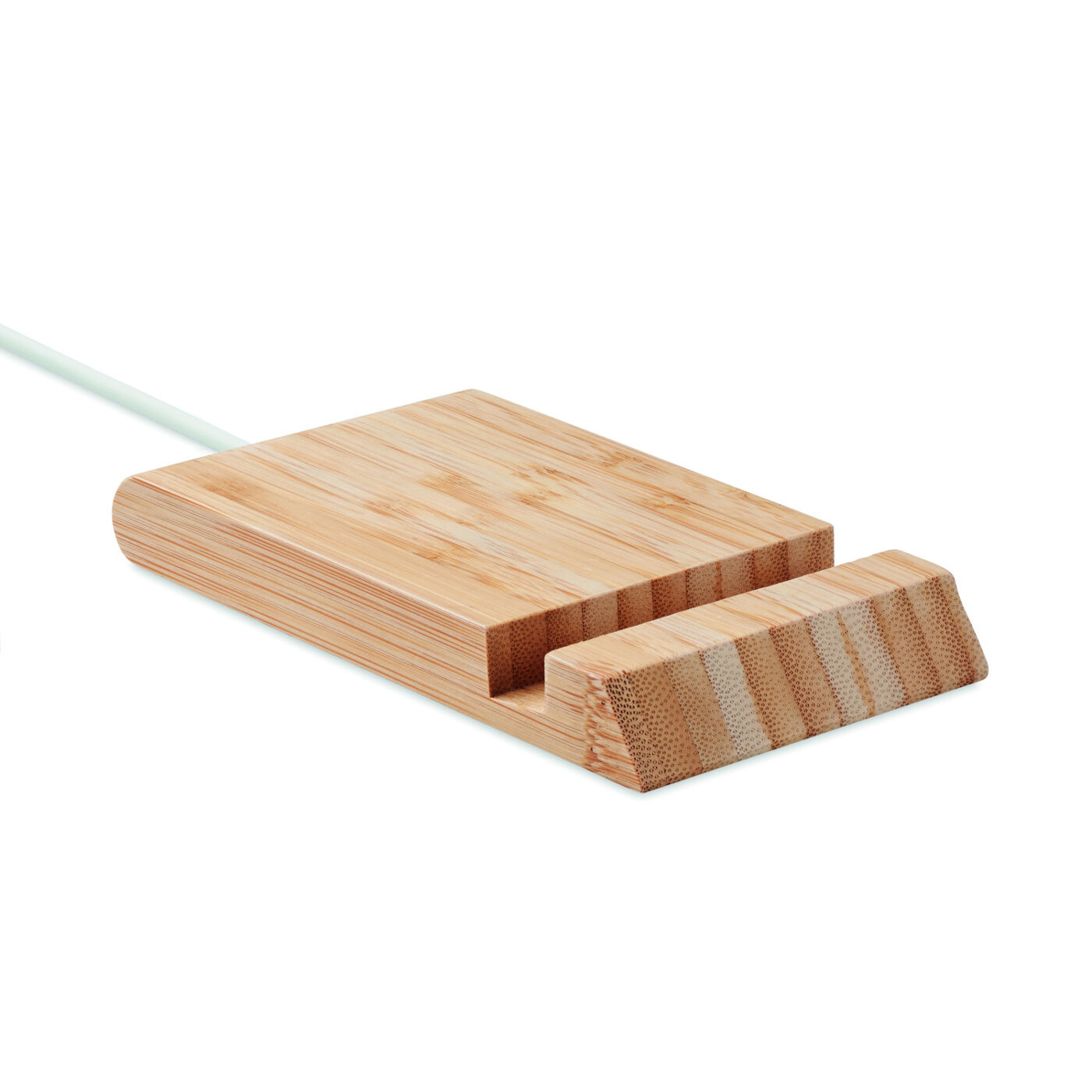 Bamboo Wireless Charging Base Phone Stand